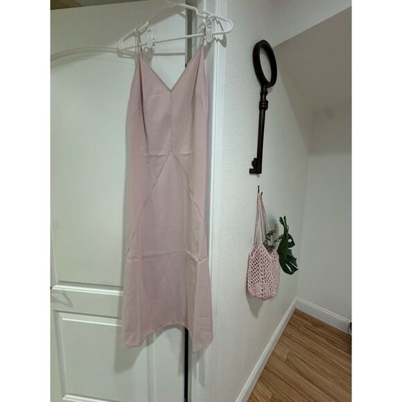 Thakoon Pink Slip‎ Dress NWT Baby Pink Midi Size 2 Small Minimalist Chic - Picture 2 of 4